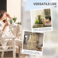 thumbnail image 4 of Outsunny 3 Panel Outdoor Wood Privacy Screen, Room Divider, Natural Wood, 4 of 10