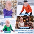 thumbnail image 6 of KOITHOT Winter Balaclava Hooded Ski Mask for Men Women, Windproof Warm Thermal Fuzzy Fleece Full Face Mask Neck Warmer, Adjustable Face Cover for Skiing Cycling Outdoor Activities, 6 of 6