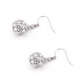 thumbnail image 5 of Yoursfs Cubic Zirconia Crystal Ball Earrings for Women White Gold Plated Hypoallergenic Fishhook Dangle Earrings for Wedding Prom, 5 of 5