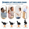 thumbnail image 3 of Ourlova Power Recliner Chair with Power Headrest and USB Charging Ports Black, 3 of 9