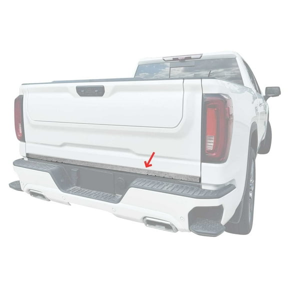 OMAC Rear Trunk Lid Molding Trim for Ford F-150 2015-2020 Stainless Steel Silver 1Pc