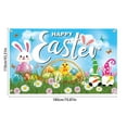 thumbnail image 3 of Easter Backdrop, 70.8 x 43.3 inches, Polyester, Happy Easter Design, for Photography, Party Decorations, Indoor-Outdoor Use, 3 of 6