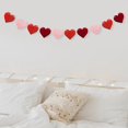 thumbnail image 4 of Paquete de 2 a 4 Decoraciones de Guirnaldas para Puerta con Pancarta de Corazón pa Valentín en El Hogar 3 piezas Baoblaze Banderas del corazón, 4 of 8
