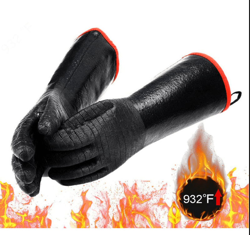 BBQ Grill Gloves Heat Resistant High Temp Resistance Fireproof Glove
