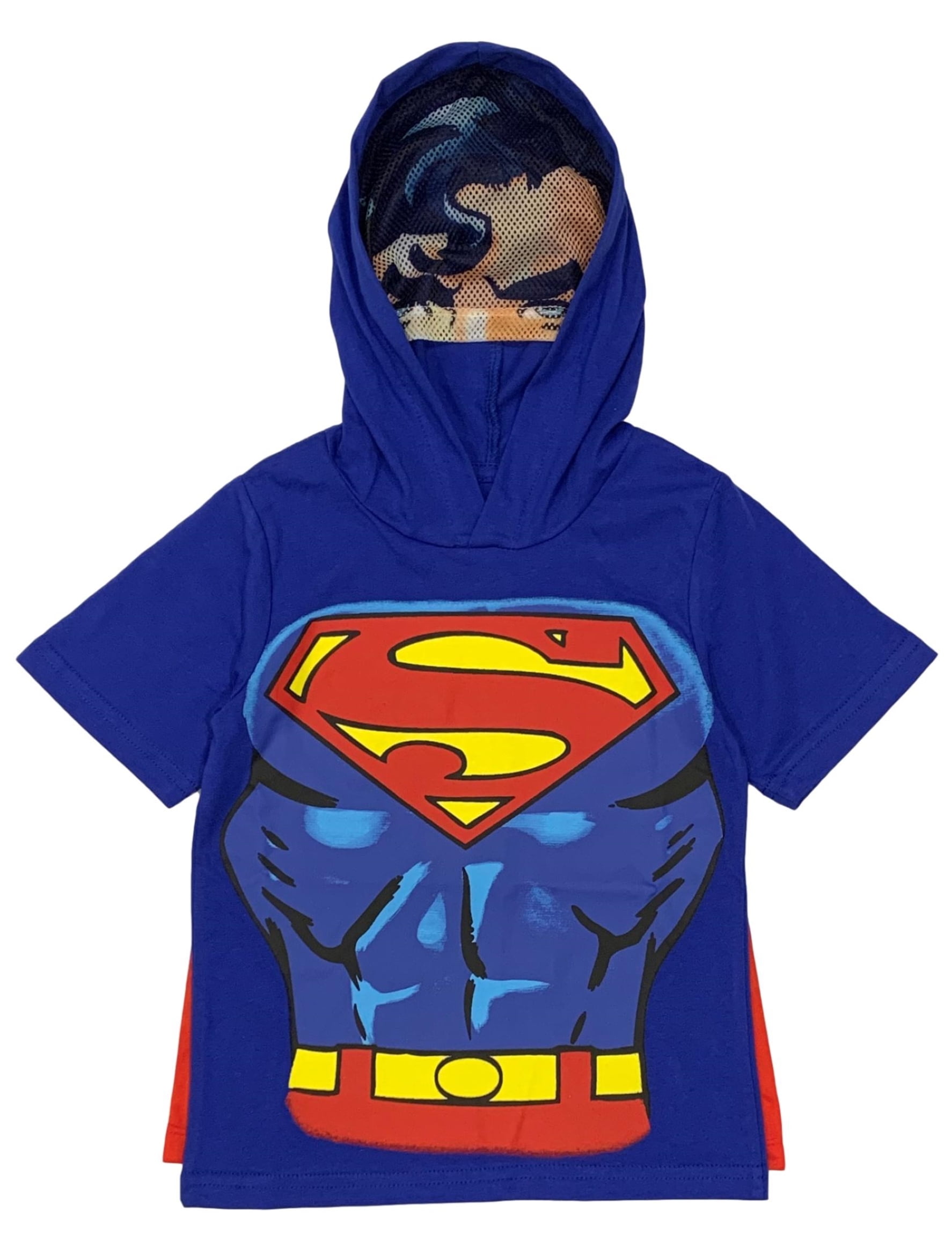 Super Heroes Little Boys Hooded Sweatshirts with Cape Toddler Sizes 2T-4T