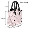 thumbnail image 2 of Lsque Cute Rabbit Pattern Leather Rivet Shoulder Bag – Elegant Genuine Leather & Microfiber PU Crossbody with Detachable Adjustable Strap, 2 of 5