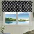 thumbnail image 3 of Black White Dandelion Farmhouse Short Window Curtain Valances, Farmhouse Botanical Blossom Rod Pocket Kitchen Valances for Living Room Bedroom Bathroom Cafe 54" x 18", 3 of 8