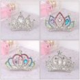 thumbnail image 3 of Girls Kids Hair Jewelry Accessories Mini Cute Crystal Rhinestone Princess Crown Hair Comb Birthday Party Tiaras, 3 of 5