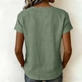 thumbnail image 5 of Fewfanhot Summer Tops for Women 2026 Short Sleeve Shirts V Neck Trendy Spring Clothes Vacation Boho Tops, 5 of 7