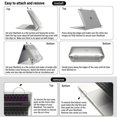 thumbnail image 3 of For MacBook Air 13 inch Case M1 A2337 A2179 Hard Plastic Case Cover Shell with Keyboard Cover, 3 of 9
