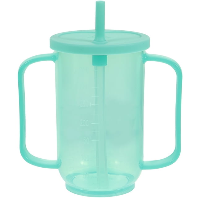 Taza de agua para pacientes discapacitados, taza irrompible para beber, taza para prevenir asfixia para personas mayores