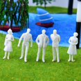 thumbnail image 5 of Bqlzr 100 Piezas Modelo Blanco Tren Personas Figura Pasajeros Escala 1:200, 5 of 5