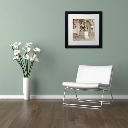 Trademark Fine Art "Lucca II" Canvas Art by Alan Blaustein, White Matte, Black Frame