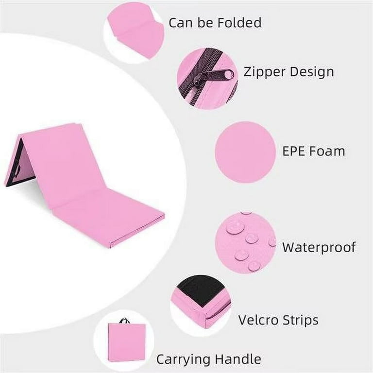 Buy Pink EEVA Foldable 6 mm Anti Skid 6 ft x 2 ft Yoga Mat By COMFIDELITAS  at 76% OFF by COMFIDELITAS