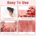 thumbnail image 4 of 3 Pack Foil Curtain Backdrop Rose Gold Metallic Tinsel Foil Fringe Curtains Photo Booth Props for Birthday Wedding Engagement Baby Shower Bachelorette Christmas Holiday Celebration Party Decorations, 4 of 7
