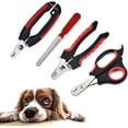 thumbnail image 2 of 4-Piece Dog & Cat Nail Clipper Set - 2 Sizes (Includes Small) with Safety Lock - Stainless Steel Pet Grooming Tools for Small, Medium Pets, 2 of 6