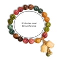 thumbnail image 3 of Natural Rutilated Bracelet Freshwater Pearl Multi Gem Balancing Reiki Quartz Bracelet Feng Shui Wealth Bracelet, 3 of 9