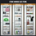 thumbnail image 3 of Home-Complete 9-Tier Over Door Organizer with Adjustable Shelves, Platinum, 3 of 6