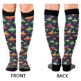 thumbnail image 4 of FORMRS Womens Knee High Socks Casual Long Thick Travel Daily Wear, 2 Pairs, Colorful Space Cat, 4 of 6