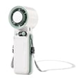 thumbnail image 2 of Ventilador portátil recargable con función de enfriamiento por hielo: ventilador portátil de 6000 mAh con 1-199 velocidades, pantalla LED, 3 en 1: de escritorio y manos libres para viajes, t, 2 of 5