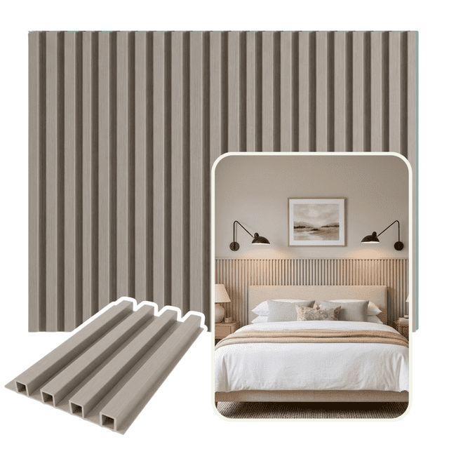 Lambrín Decorativo Premium Panel 3d De Pared 12pz Inmatmex Color Moka