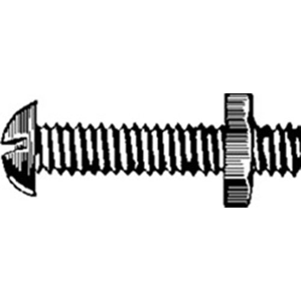 1/4" X 3/4" Round Head Stove Bolts with Hex Nuts