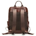 thumbnail image 2 of Genuine Leather Men's Backpack Business,Brown, 2 of 2