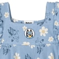 thumbnail image 4 of Bluey Floral Square Neck Ribbed Tank Top and Capri Pants Outfit Set Toddler to Big Kid, 4 of 5