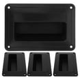 thumbnail image 1 of 4 pcs Small Plastic Speaker Side Handles for Replacement Audio Use, 1 of 9