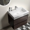 thumbnail image 5 of 24" Bathroom Vanity, White+Walnut Color / Silent Drawer Runners, Eco-friendly Build for Bathrooms, 5 of 6