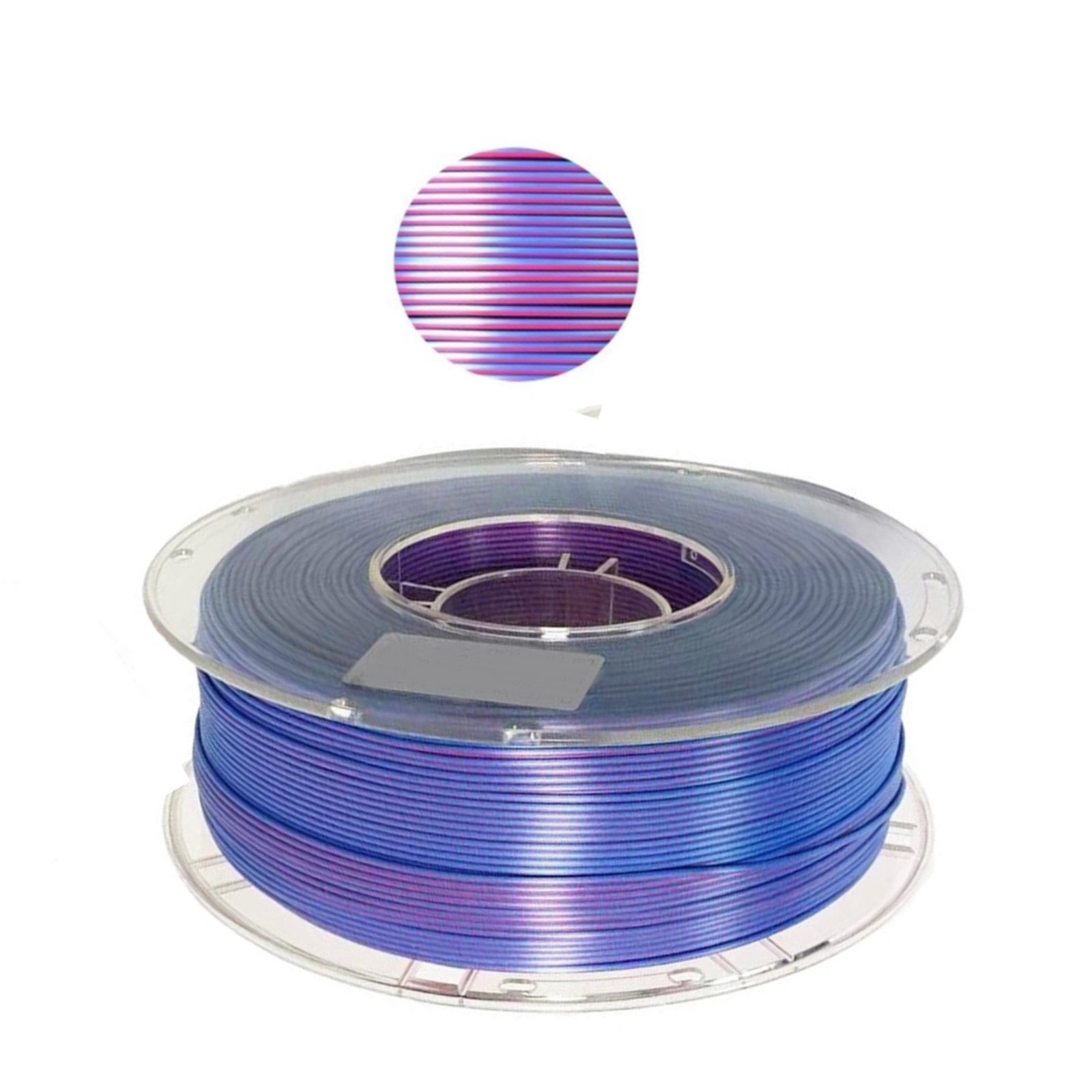 Rose-Blue 3D Printer Filament, Creativity Mixed Colors Silk-like PLA, Dimensional Accuracy 1.75mm +/- 0.02mm, Easy-to-Print, 1KG