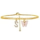 thumbnail image 1 of Tobilleras para mujer, tobilleras con iniciales, pulseras de playa para mujer, tobillera de 26 letras, pulseras de tobillo, joyería de playa, pulseras de playa, 1 of 3