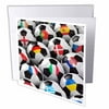 England Germany Portugal Spain, DM, Czech Republic Italy France Greece Ukraine flags on Soccer balls 12 Greeting Cards with envelopes gc-155022-2