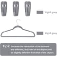 thumbnail image 2 of Clips para perchas de terciopelo, clips para perchas de pantalones, clips de terciopelo, clips para dedos fuertes, perfectos para perchas de terciopelo fino, 20 piezas, 2 of 7