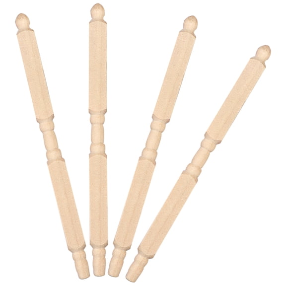 GAXIRE Mini Dollhouse Posts Set of 4 with Stability Support for Crafting, Projects, and Hobby Enthusiasts