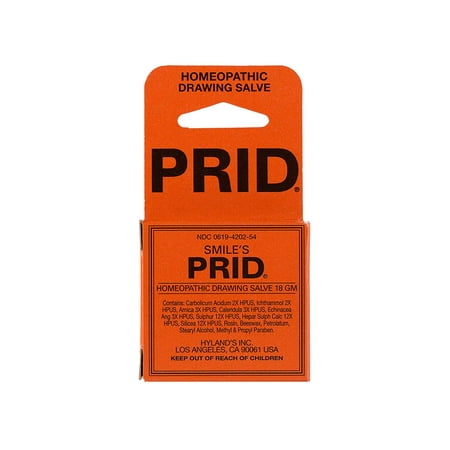 Smile's PRID Drawing Salve by Hyland's, Relief of Topical Pain and Skin Irritations, 18 gramsSAFE AND NON-HABIT FORMING: Our gentle homeopathic formulas are made.., By Hylands