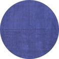 thumbnail image 1 of Ahgly Company Indoor Round Persian Blue Traditional Area Rugs, 3' Round, 1 of 4