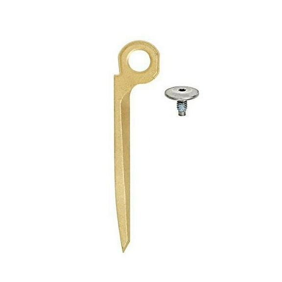 Replaceable Carbon Scraper, Bronze/Silver Screw