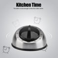 thumbnail image 4 of Temporizador de cocina de acero inoxidable de 60 minutos, temporizador mecánico, recordatorio de tiempo, 4 of 8