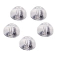 thumbnail image 1 of 10 ganchos para orejas de gel de sílice, plata de ley, oro y oro rosa, pequeños Oro blanco, 1 of 9