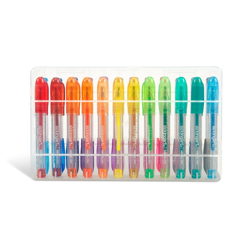 KINGART® Pastel & Opaque Gel Pens, Scrapbook, Journals, or Drawing, Colored  Ink, Medium Line , Set of 12 Unique Shades