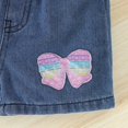 thumbnail image 7 of Hienoo Infant Girls 2Pcs Outfits Bow Embroidery Short Sleeve T Shirt and Denim Shorts Set, 7 of 7