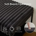 thumbnail image 4 of Tynzuro Rectangle Upholstered Ottoman with Shelf, Soft Plush Storage Bench for Entryway/Living Room, Charcoal, 4 of 6