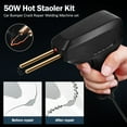thumbnail image 4 of 50W Plastic Welding Machine Handheld Plastic Welder with 200 Staples Reusable Hot Stapler Car Bumper Crack Repair Machine for Dashboard Headlight Car Motorcycle Plastic Welding, 4 of 9