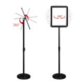 thumbnail image 4 of SCZS Heavy Duty Floor Sign Stand Adjustable Pedestal Sign Holder Stand, Poster Stand Aluminum Snap Open Frame for 8.5X11 Inches with Heavy Round Base, Both Vertical and Horizontal Sign Displayed, 4 of 4