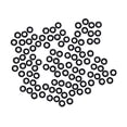 thumbnail image 3 of S SERENABLE 100Pcs Badminton Grommets Eyelets String Protectors Stringing Tools Repair Replacement Portable Nylon Universal Gaskets Rings Black, 3 of 9