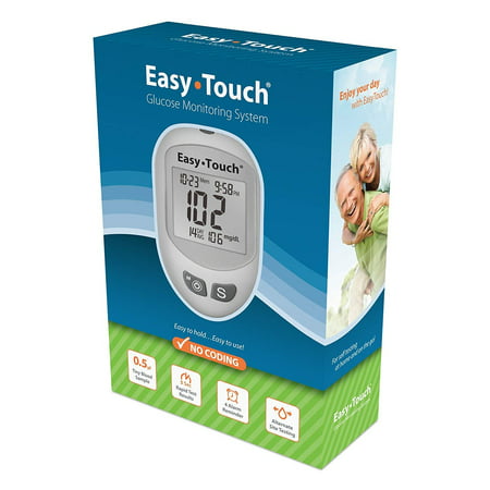 EasyTouch Glucose Monitoring System - (1 Meter, 10 Twist Lancets, 1 Lancing Device per (Best Diabetes Monitoring Device)