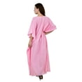 thumbnail image 5 of Women's Kafatan Maxi Summer Caftan Outfit Casual Dress Cover Ups Cotton Silk, Women Kaftans Dresses, S-3XL, Regular to Plus Size, 5 of 5