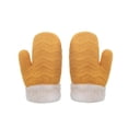 thumbnail image 3 of 1 par de guantes de punto para bebés y niños de invierno, guantes cálidos de felpa con dedos completos para niños pequeños, 3 of 5