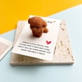thumbnail image 2 of Birdeem Cute Teddy Pocket Card, Resin Brown Bear Design, Small Greeting Card for Gift Giving, Affection Note Card for Friends Family, 2 of 7